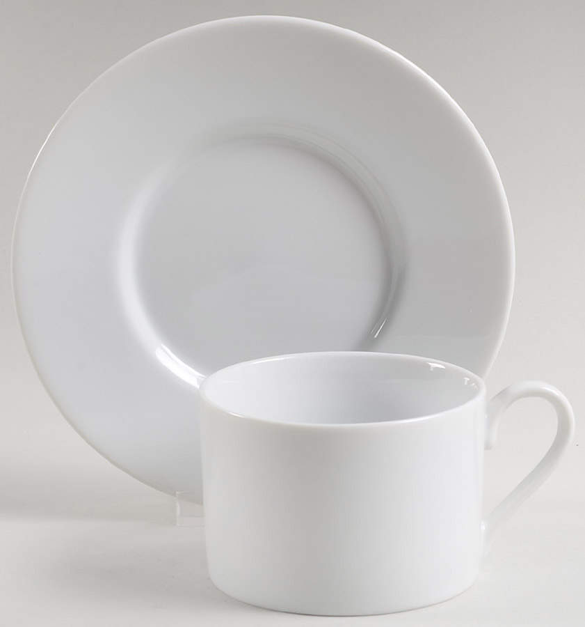 Whitehouse Flat Cup & Saucer Set by Noble Excellence-1