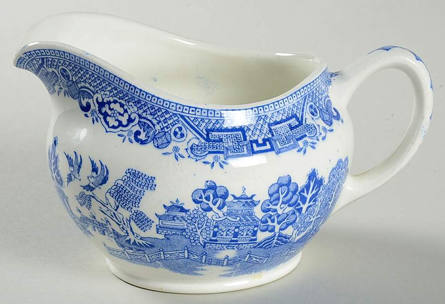 Willow Blue (No Gold Trim) Creamer by North Stafforsdhire-1