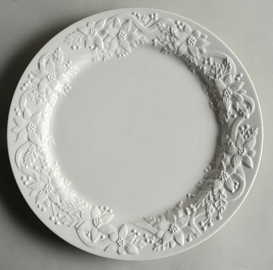 Christmas Poinsettia Dinner Plate by Noble Excellence-1