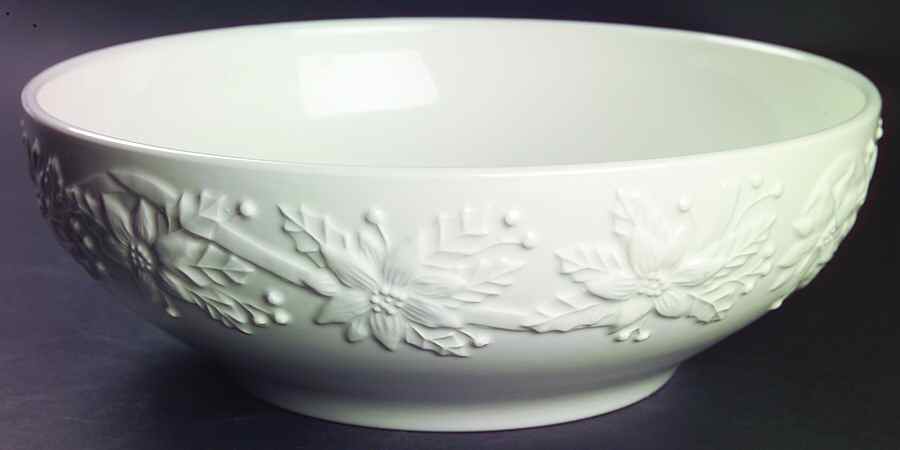 Christmas Poinsettia 10" Large Salad Serving Bowl by Noble Excellence-1