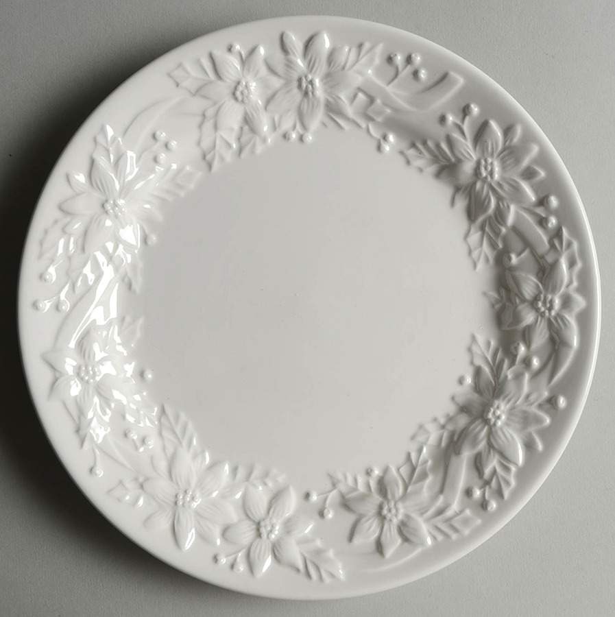 Christmas Poinsettia Salad Plate by Noble Excellence-1