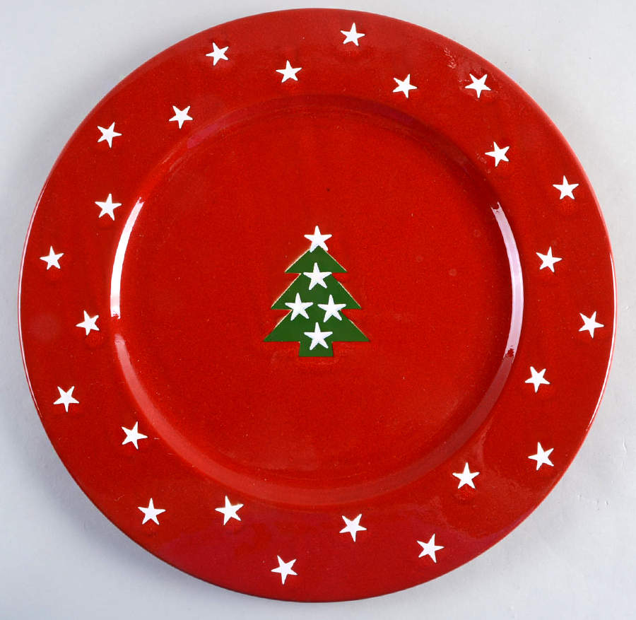 Christmas Tree 12" Chop Plate (Round Platter) by Noble Excellence-1