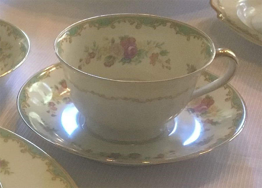 N1957 Footed Cup & Saucer Set by Noritake-1