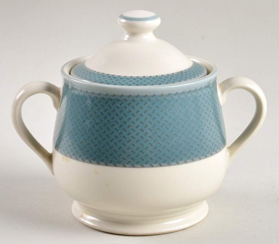 Safari Blue Sugar Bowl & Lid by Noritake-1