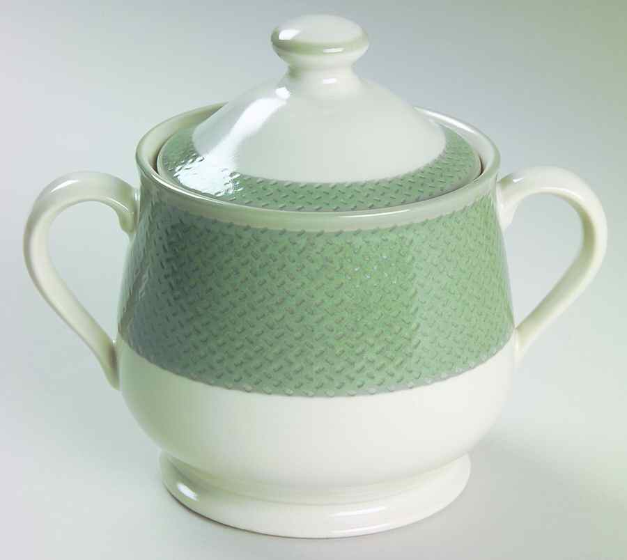 Safari Green Sugar Bowl & Lid by Noritake-1