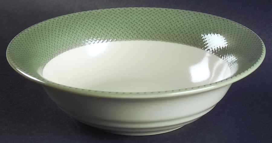 Safari Green Rim Cereal Bowl by Noritake-1