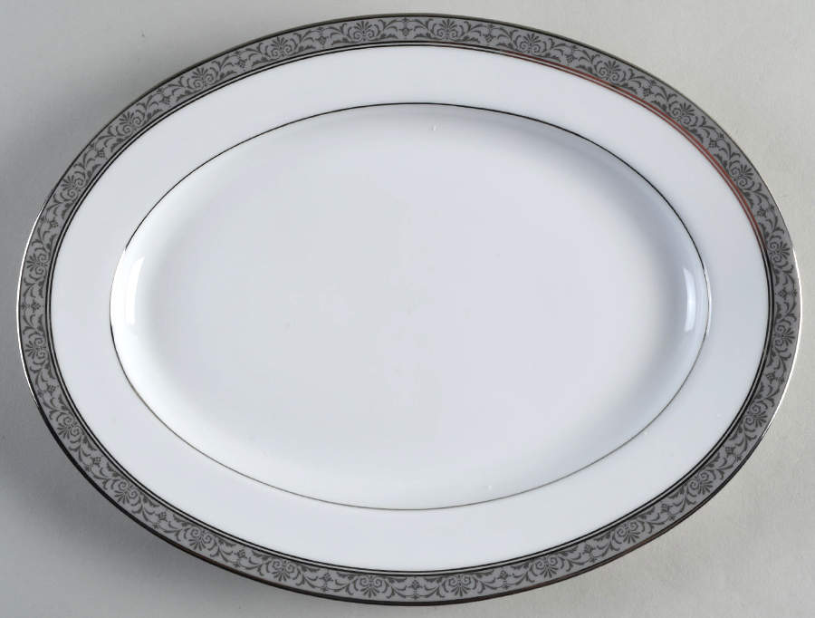 Sansbury 11" Oval Serving Platter by Noritake-1