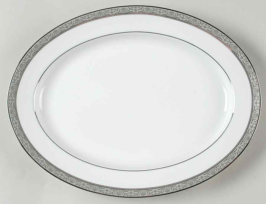 Sansbury 13" Oval Serving Platter by Noritake-1