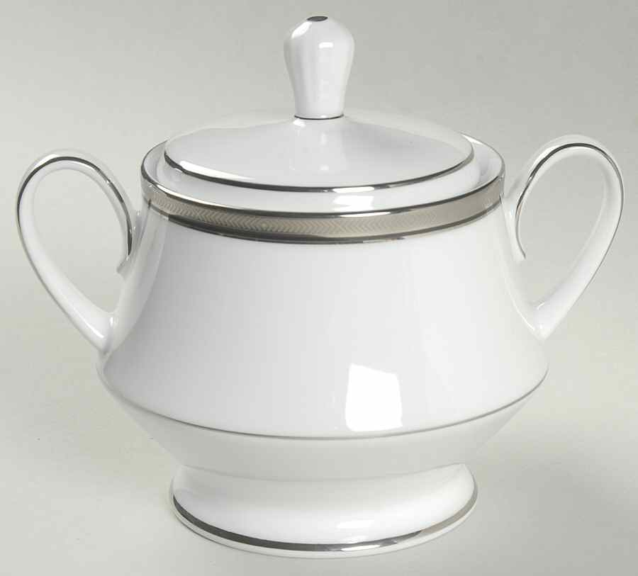 Renwick Platinum Sugar Bowl & Lid by Noritake-1