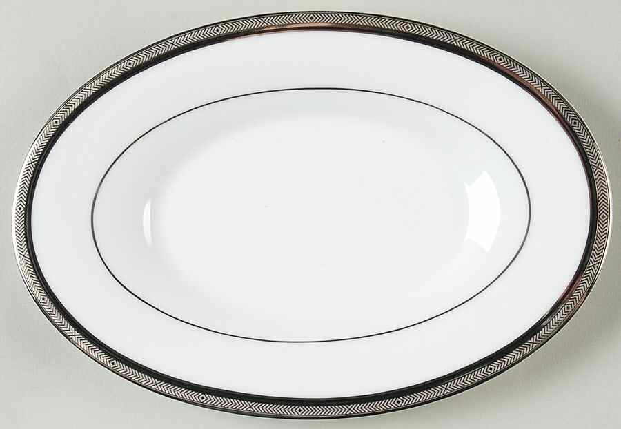 Renwick Platinum Relish/Butter Tray by Noritake-1