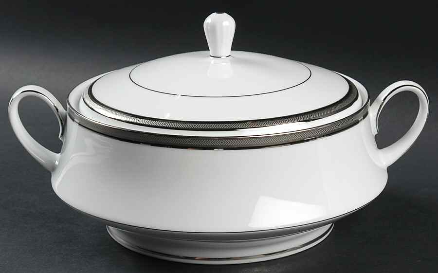 Renwick Platinum Round Covered Vegetable by Noritake-1