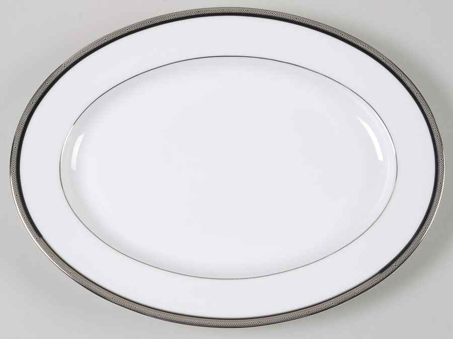 Renwick Platinum 11" Oval Serving Platter by Noritake-1
