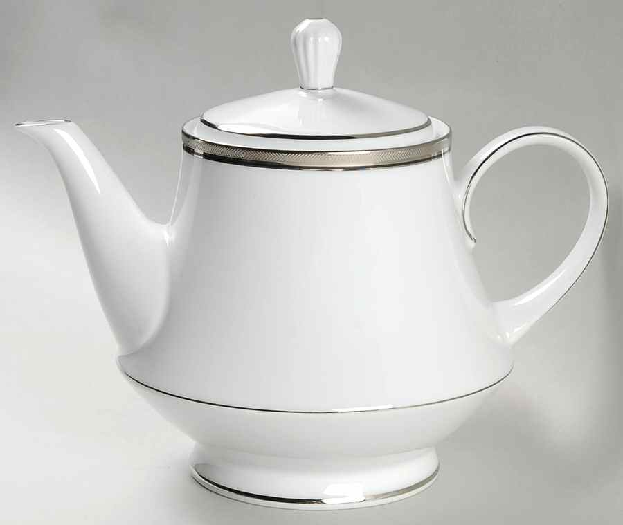 Renwick Platinum Teapot & Lid by Noritake-1