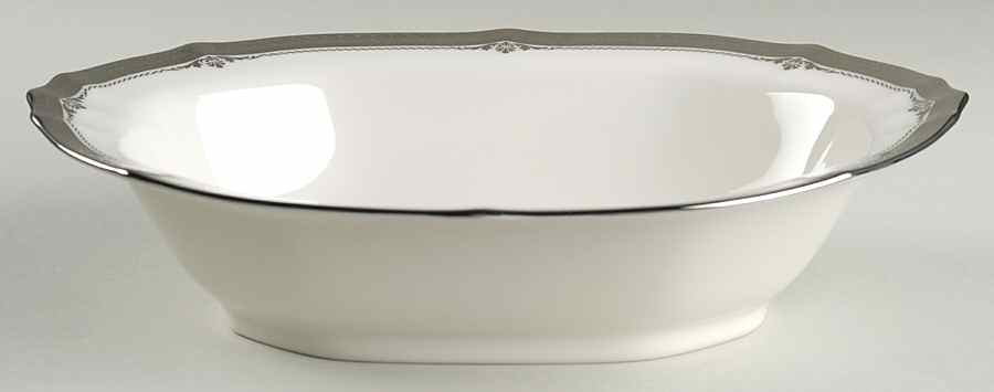 Stratford Platinum 10" Oval Vegetable Bowl by Noritake-1