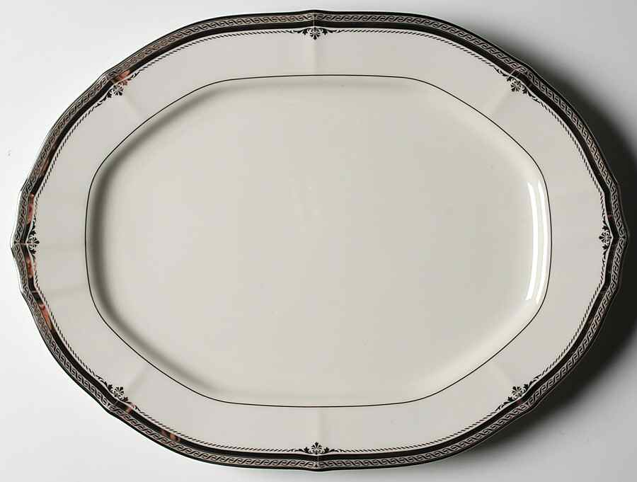 Stratford Platinum 14" Oval Serving Platter by Noritake-1