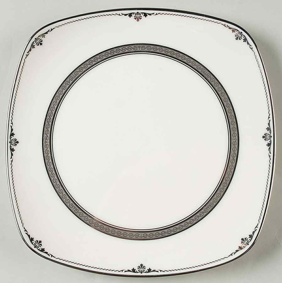 Stratford Platinum Square Luncheon Plate by Noritake-1