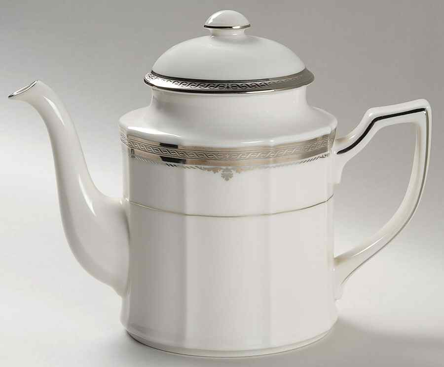 Stratford Platinum Tea/Coffee Pot & Lid by Noritake-1