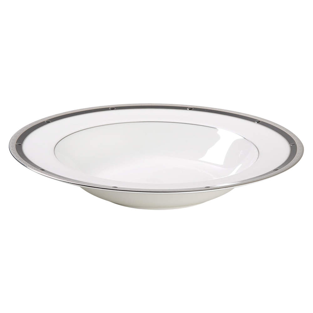 Patrina Platinum Rim Soup Bowl by Noritake-1