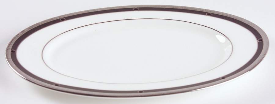 Patrina Platinum Relish/Butter Tray by Noritake-1