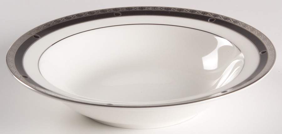Patrina Platinum Rim Fruit/Dessert (Sauce) Bowl by Noritake-1