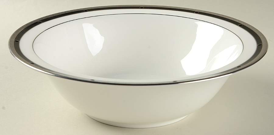 Patrina Platinum 9" Round Vegetable Bowl by Noritake-1