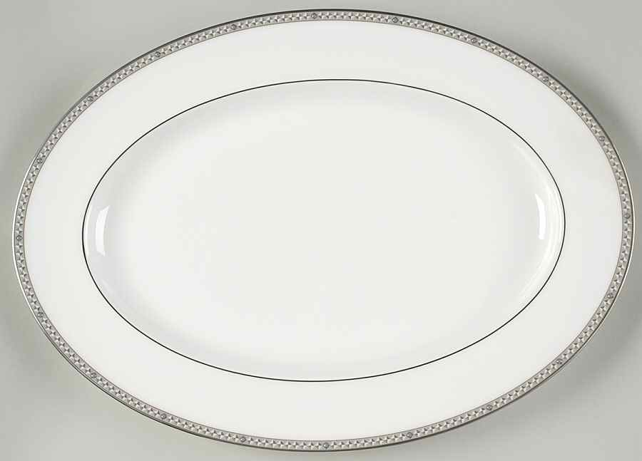 Pearl Odyssey 16" Oval Serving Platter by Noritake-1