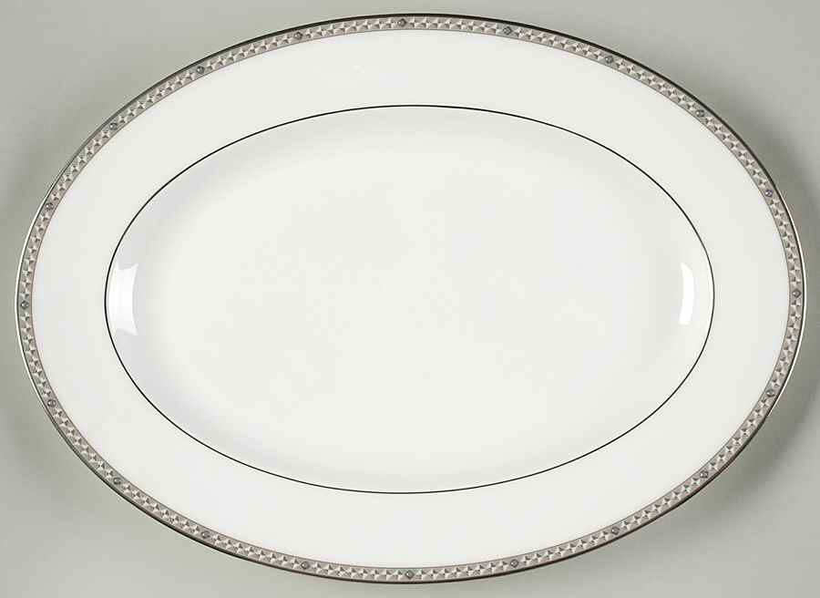 Pearl Odyssey 14" Oval Serving Platter by Noritake-1