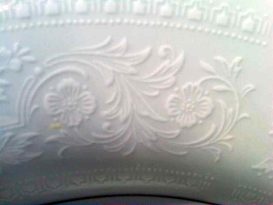 Antique White Dinner Plate by Nitto-1