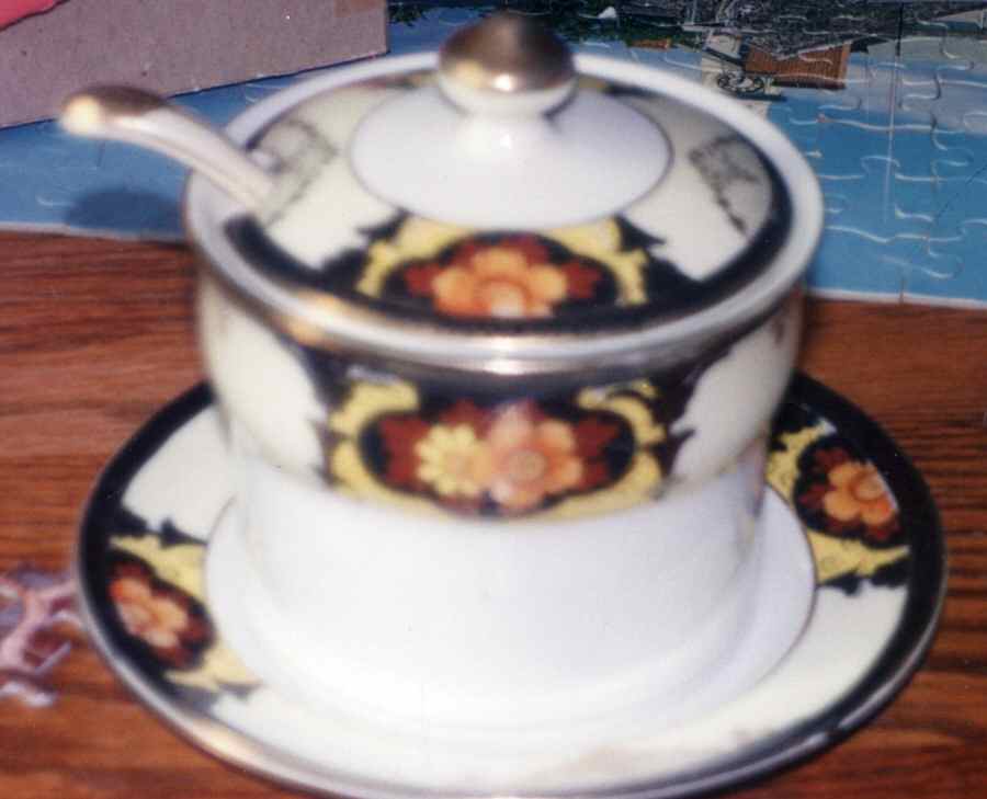 N1971 Jam/Jelly & Lid, Ladle & Underplate by Noritake-1