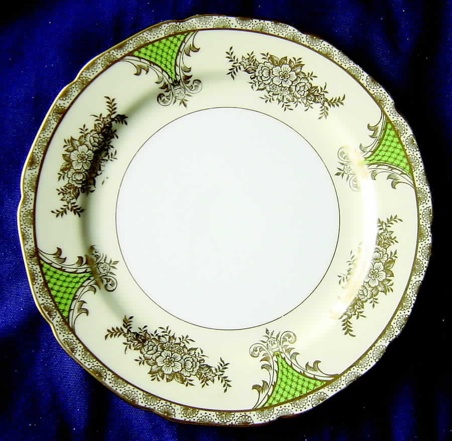 Kenwood (Green, Scalloped) Dinner Plate by Noritake-1