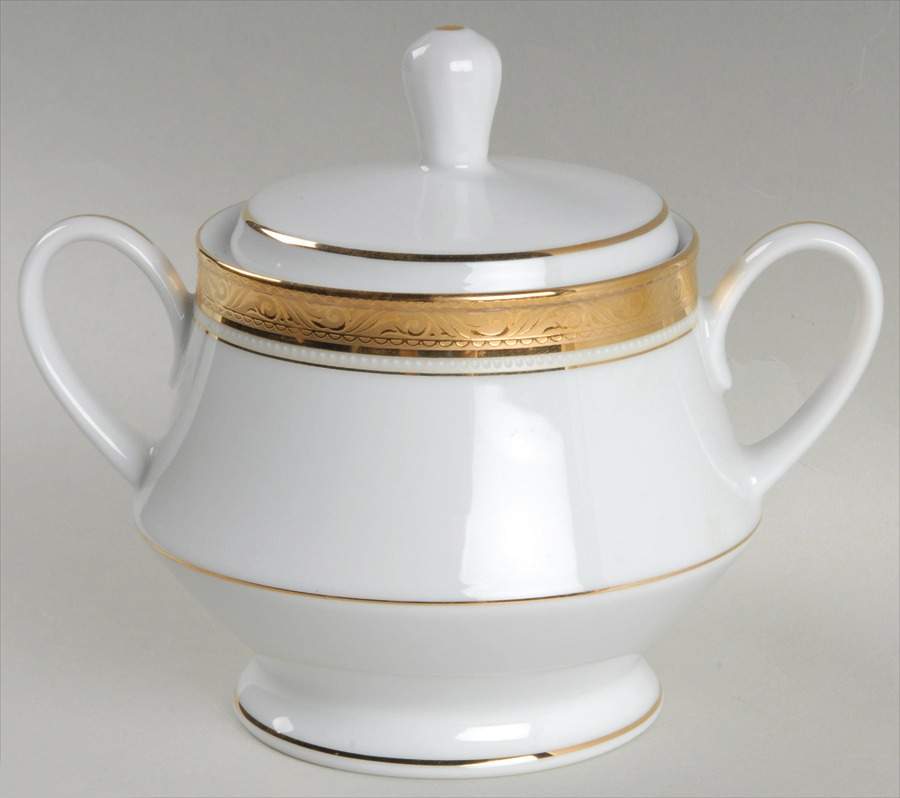 Majestic Gold Sugar Bowl & Lid by Noritake-1