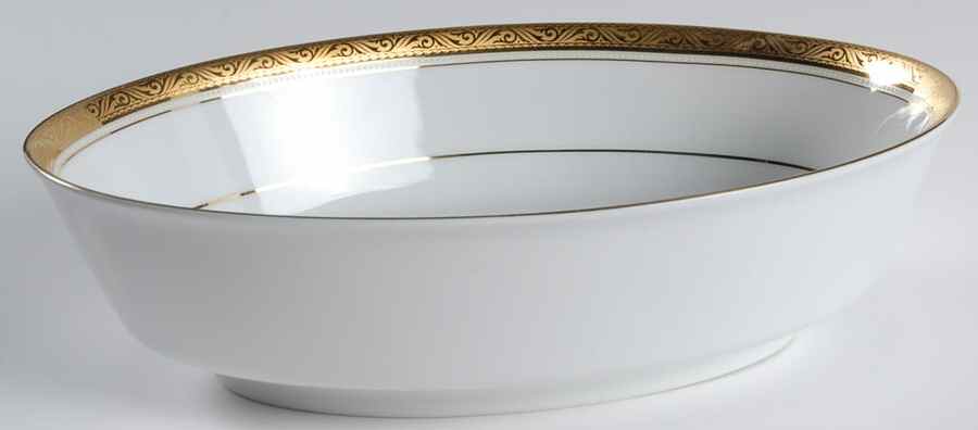 Majestic Gold 9" Oval Vegetable Bowl by Noritake-1