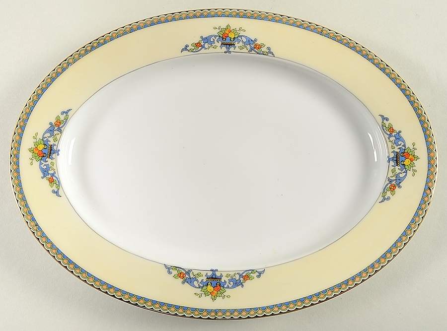 N1991 11" Oval Serving Platter by Noritake-1