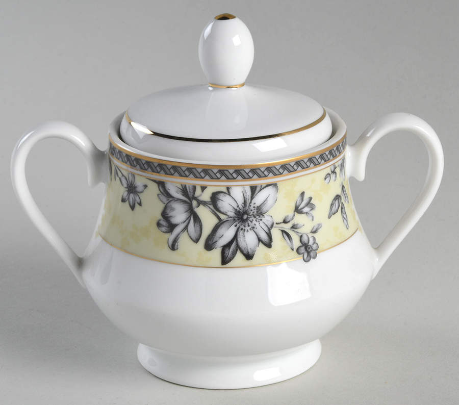 Vivian Sugar Bowl & Lid by Nikko-1