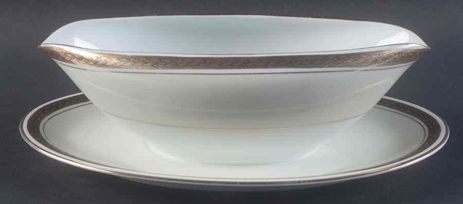 N2039 Gravy Boat with Attached Underplate by Noritake-1