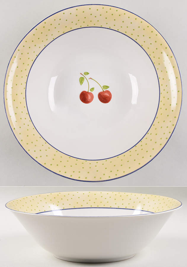 Cherries Jubilee 10" Large Salad Serving Bowl by Noble Excellence-1