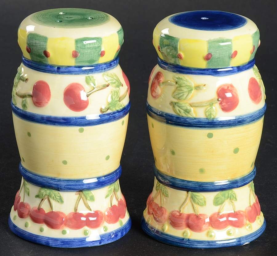 Cherries Jubilee Salt & Pepper Set by Noble Excellence-1