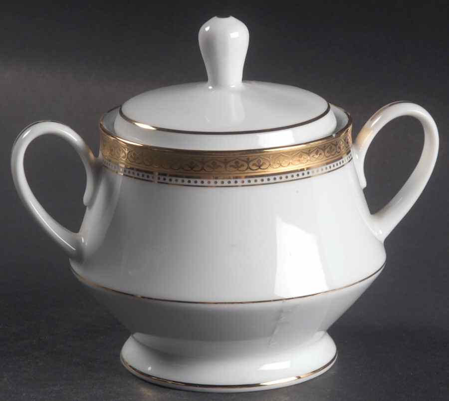 Manor Gold Sugar Bowl & Lid by Noritake-1
