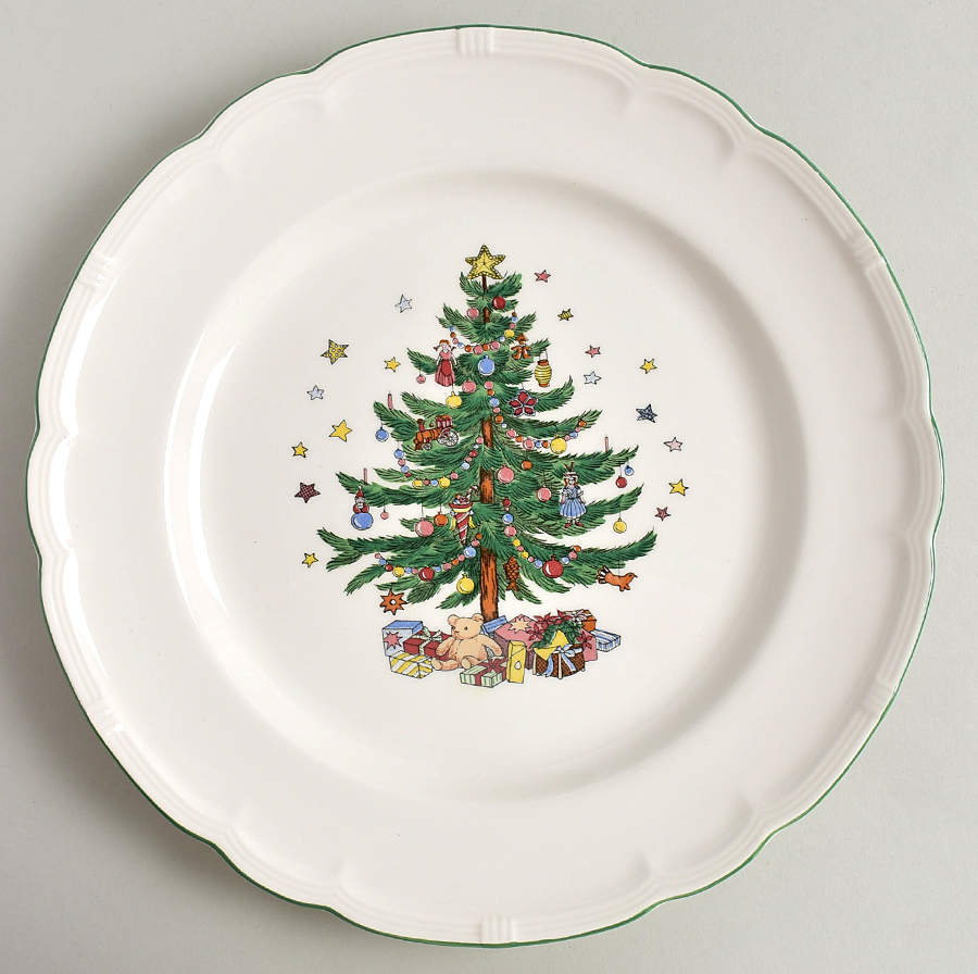Holiday Greetings Dinner Plate by Nikko-1