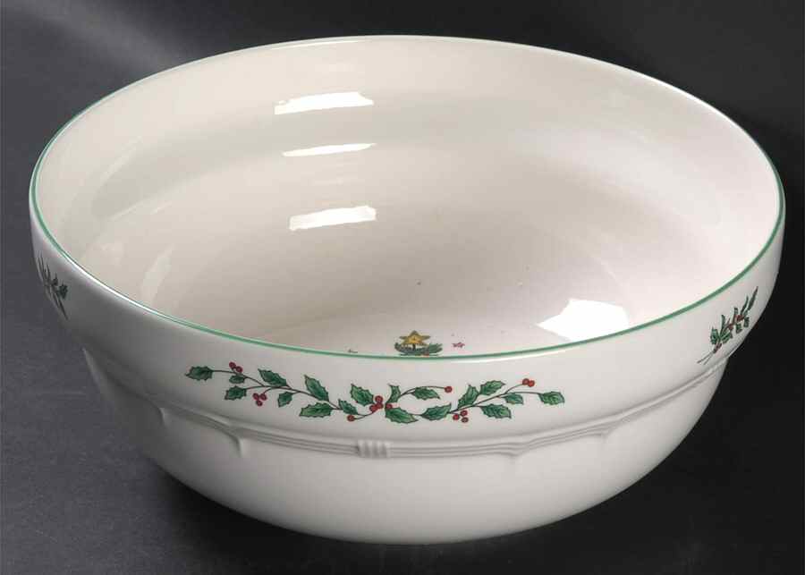 Holiday Greetings 9" Round Vegetable Bowl by Nikko-1