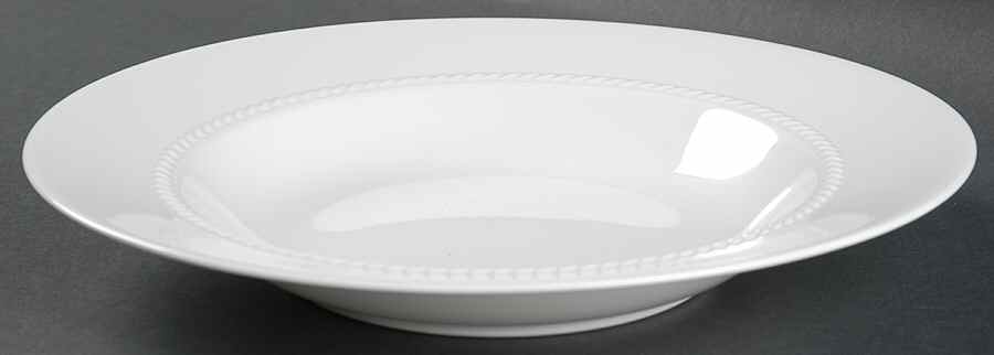Classic Braid Large Rim Soup Bowl by Nikko-1