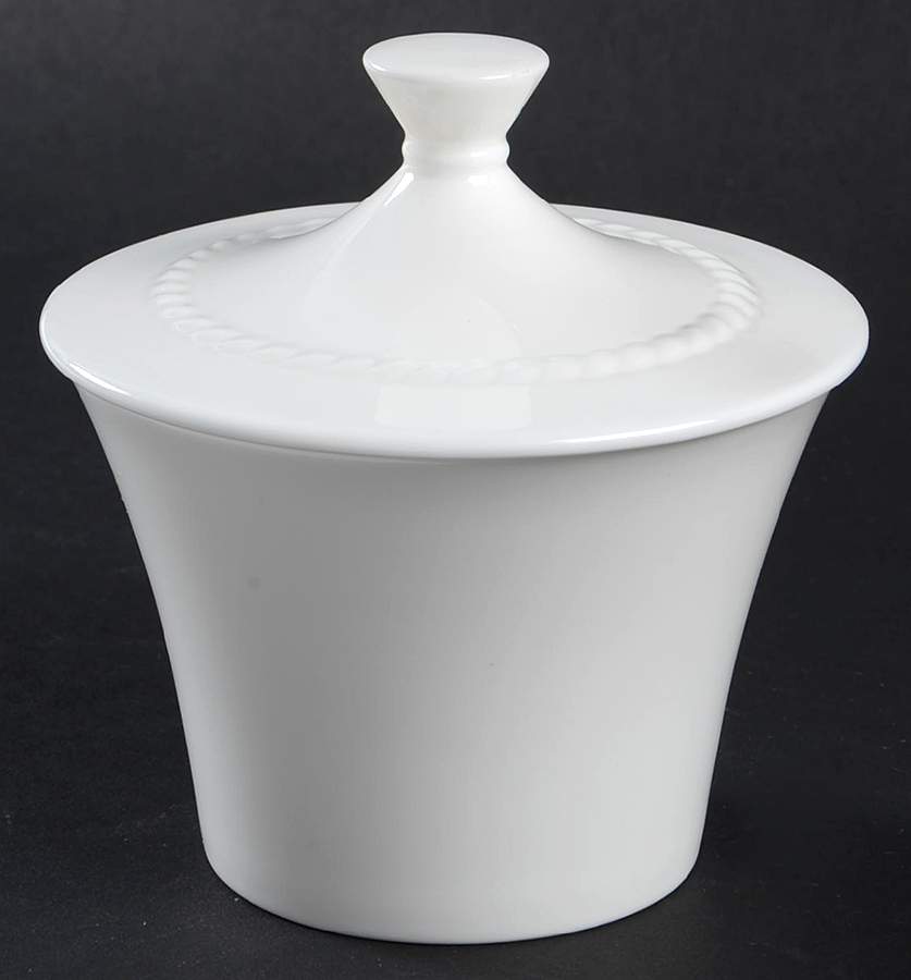 Classic Braid Sugar Bowl & Lid by Nikko-1