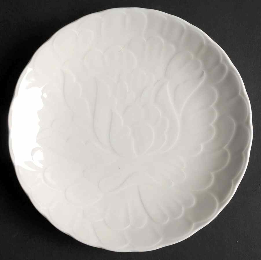 Hanna White Bread & Butter Plate by Nikko-1