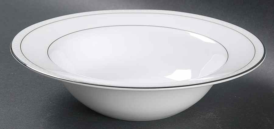 Platinum Beaded Pearl Rim Fruit/Dessert (Sauce) Bowl by Nikko-1
