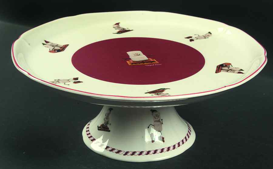 Let It S'More 11" Diameter Pedestal Cake Stand by Nikko-1