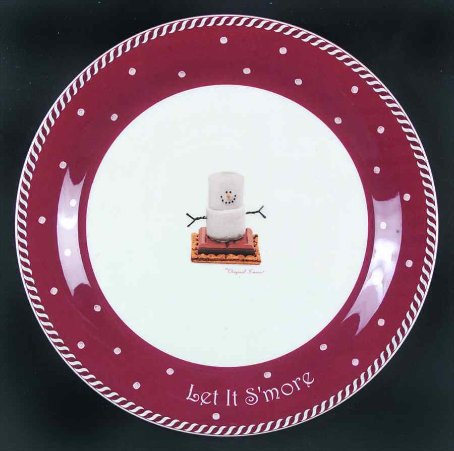 Let It S'More 12" Chop Plate (Round Platter) by Nikko-1