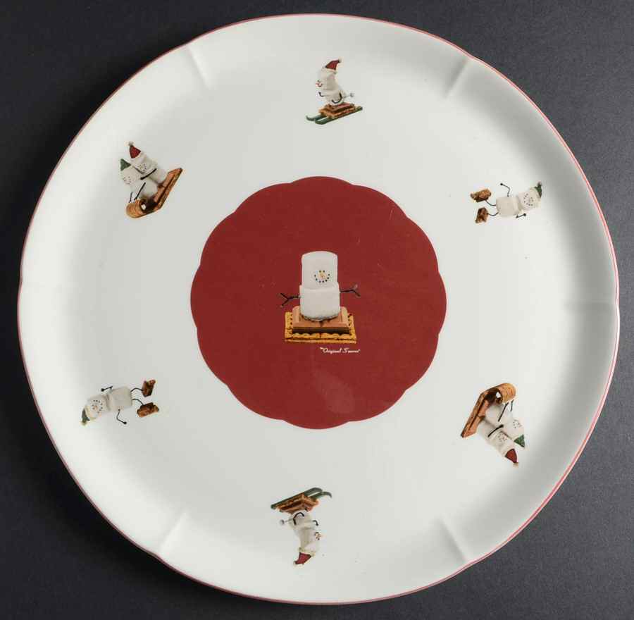 Let It S'More Chip Bowl/Plate for Chip & Dip Set by Nikko-1
