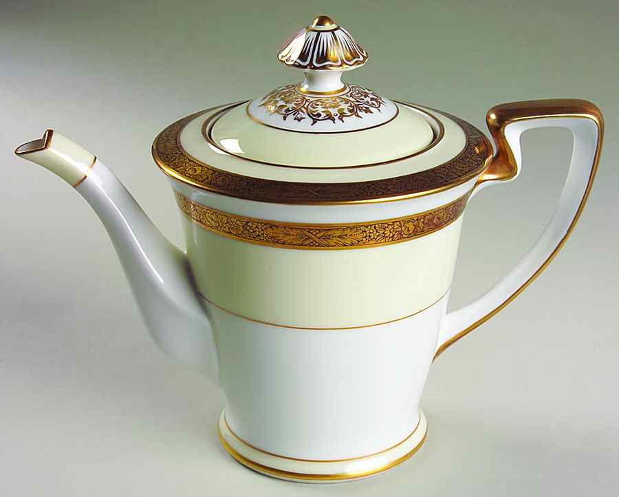 Goldkin (No #) Coffee Pot & Lid by Noritake-1
