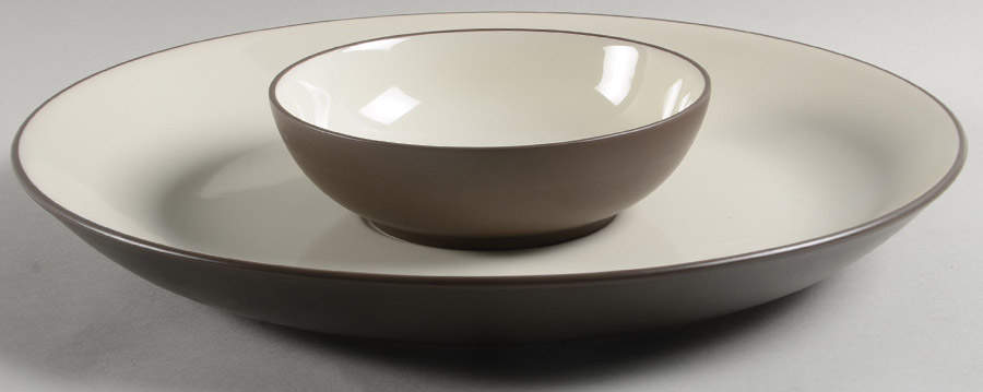 Colorwave Chocolate (2 Piece) Chip & Dip Set by Noritake-1