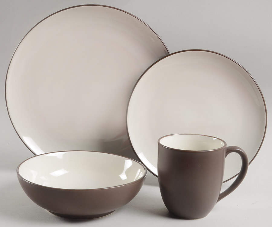 Colorwave Chocolate 4 Piece Place Setting by Noritake-1